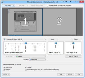 configuration moniteur