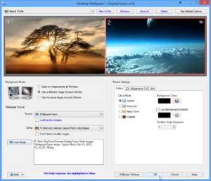 gestion dual screen display fusion