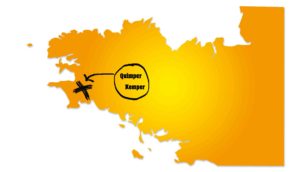carte bretagne kemper