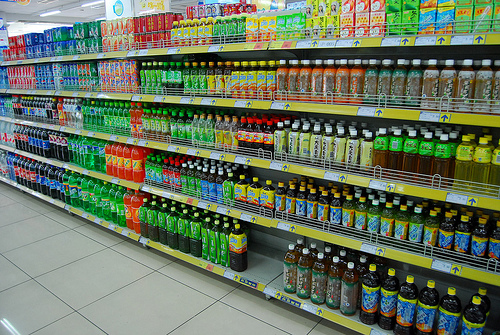 rayon soda supermarché