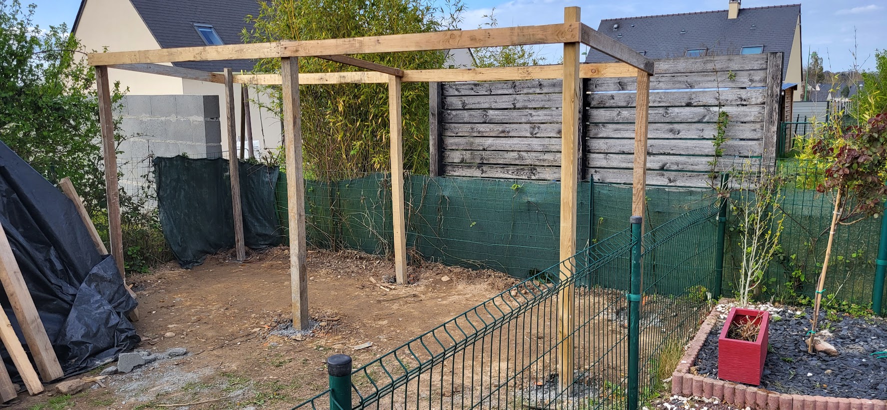 Construction d’un abris à bois